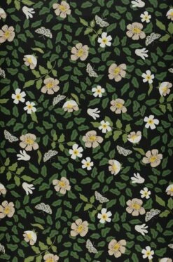 Selbstklebende Tapete Primrose Field Schwarz