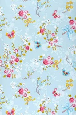 Tapete Benina Blasshellblau