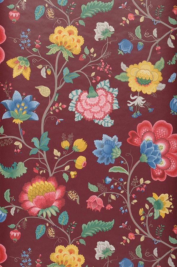 Tapete Belisama Weinrot 4 Tapete Belisama Weinrot – Bild 2