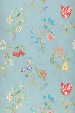 Tapete Mallorie Pastelltürkis -Geschaft Tapeten 821401 Mallorie 2880x1440