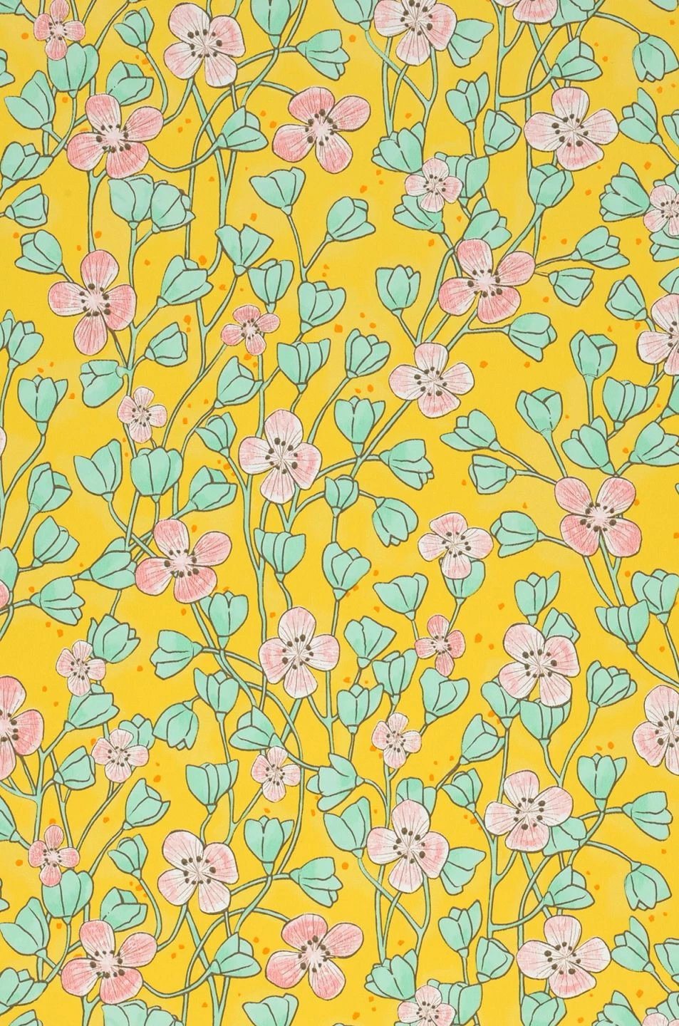 Tapete Videnna Gelb 4 Tapete Videnna Gelb – Bild 2