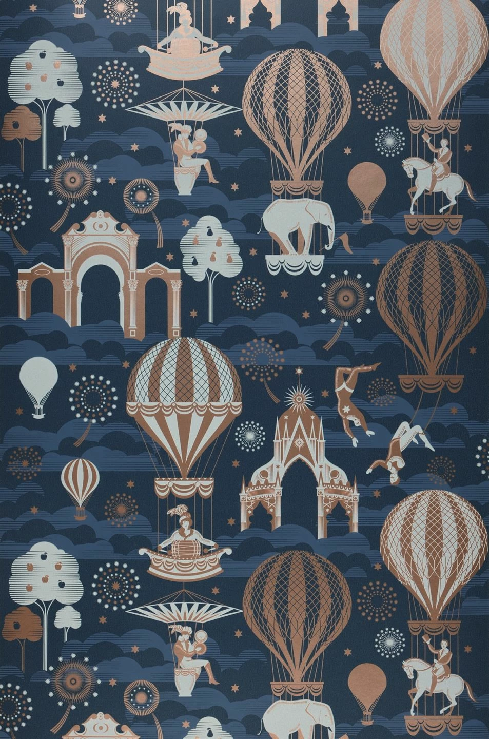 Tapete Rosi Dunkelblau 4 Tapete Rosi Dunkelblau – Bild 2