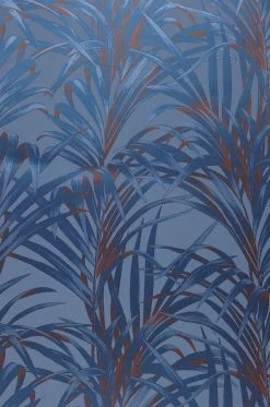 Tapete Palmetto Azurblau Schimmer -Geschaft Tapeten 864412 A Palmetto 2880x1440