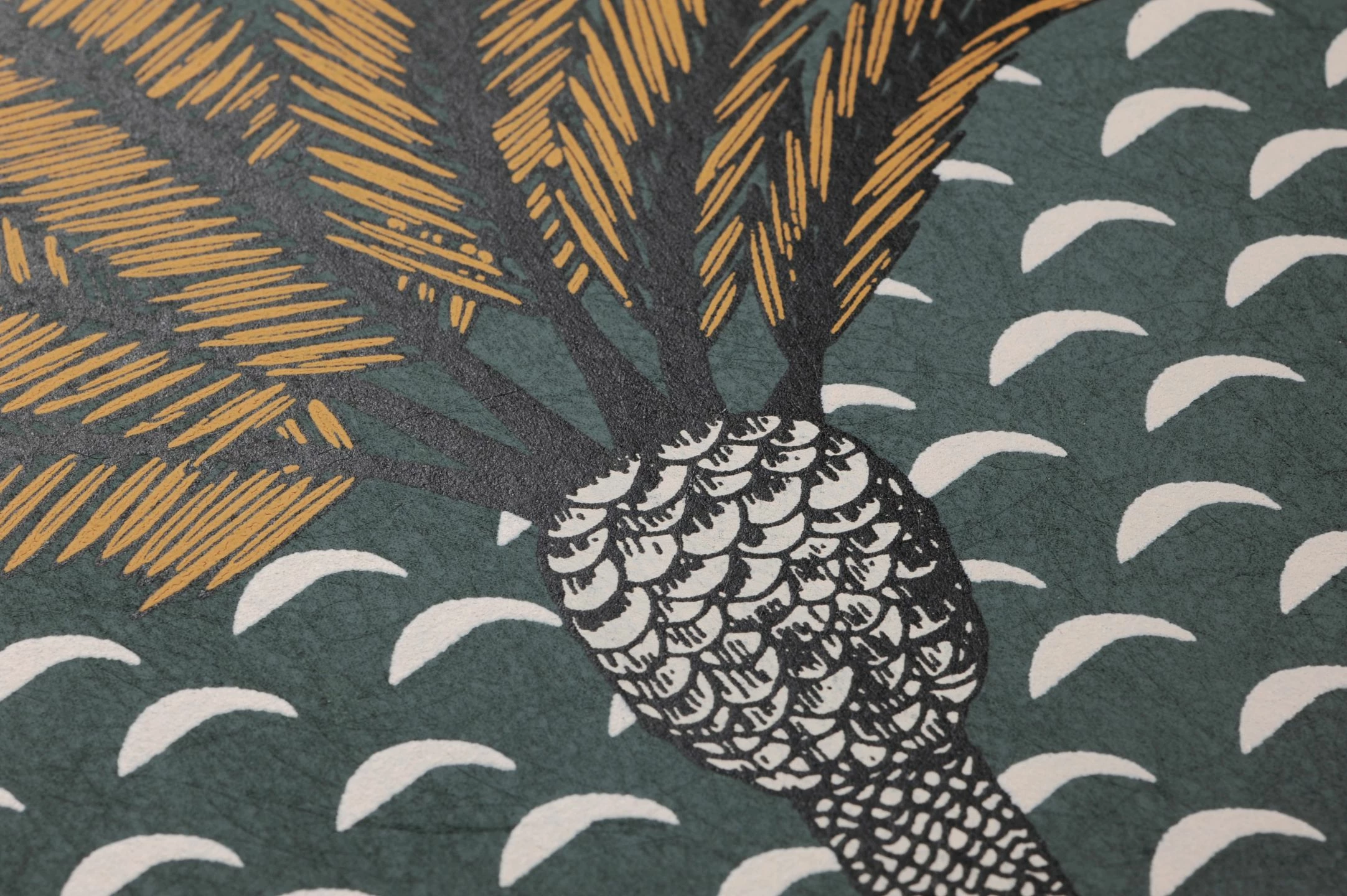 Tapete Palm Luxe Blaugrün 5 Tapete Palm Luxe Blaugrün – Bild 3