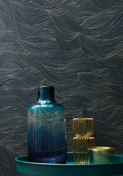 Tapete Abanico Dunkelblau