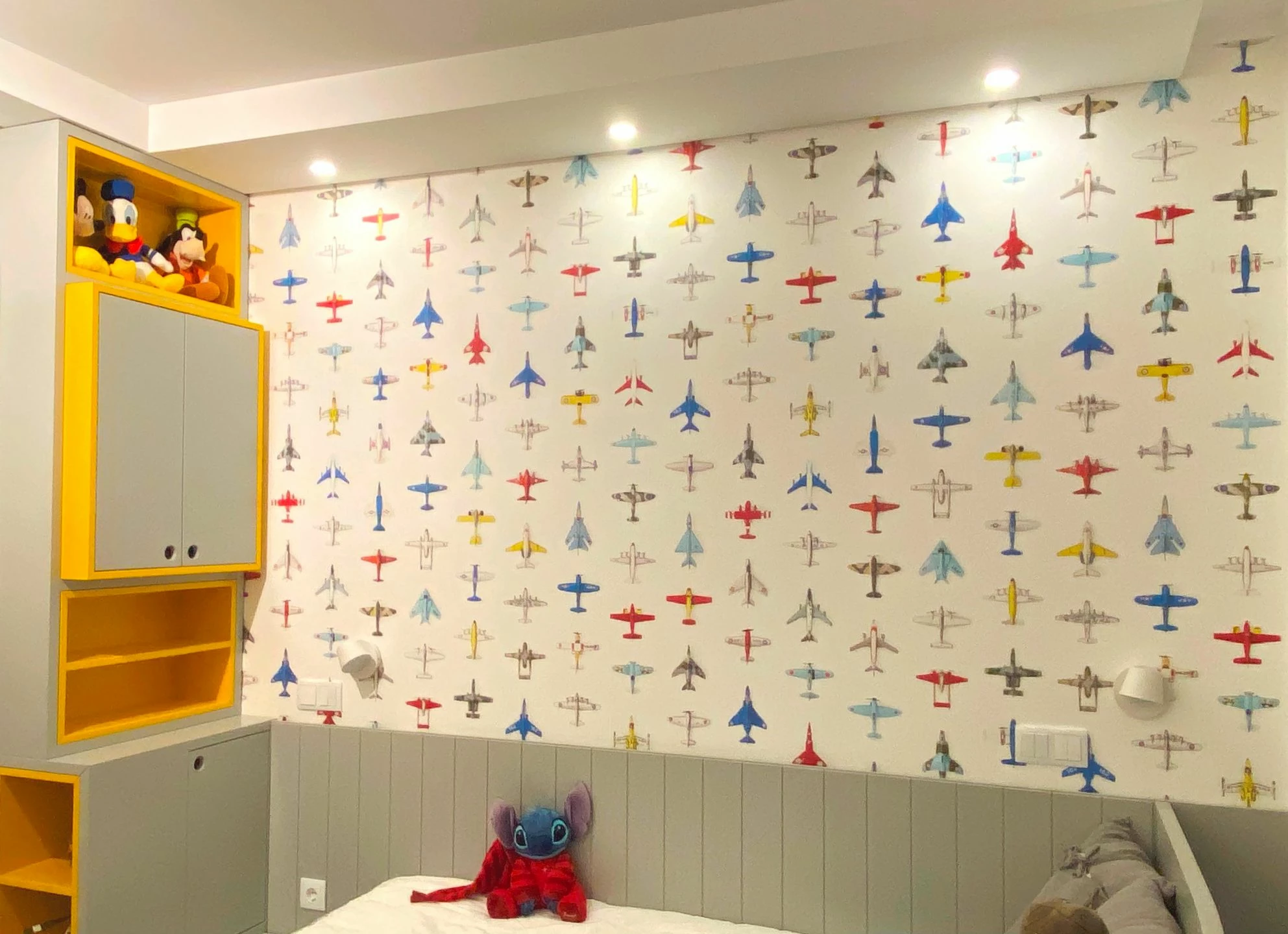 Tapete Airplanes 01 Weiss 6 Tapete Airplanes 01 Weiss – Bild 4