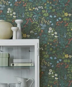 Tapete Aislinn Blaugrün -Geschaft Tapeten Aislinn B 106441 2880x1440