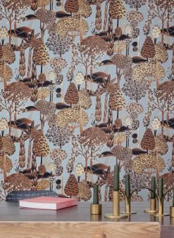 Tapete Akari Hellblau 9 Tapete Akari Hellblau -Geschaft Tapeten Akari B 626143 2880x1440