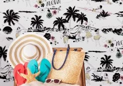 Tapete Aloha Schwarz