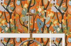 Tapete Amadeus Orangebraun