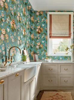 Tapete Amalfi Türkisblau -Geschaft Tapeten Amalfi D 462941 2880x1440