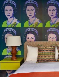 Tapete Andy Warhol - Queen Hellgelbgrün -Geschaft Tapeten Andy Warhol Queen 320231wjVsifV3PpxvV 2880x1440