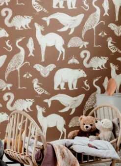 Ferm LIVING Tapete Animal Beigebraun 8 Ferm LIVING Tapete Animal Beigebraun -Geschaft Tapeten Animal B 420262 2880x1440