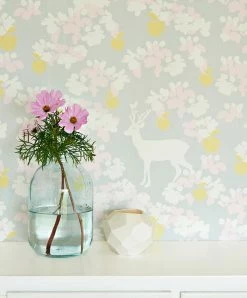 Tapete Apple Garden Blassgelb