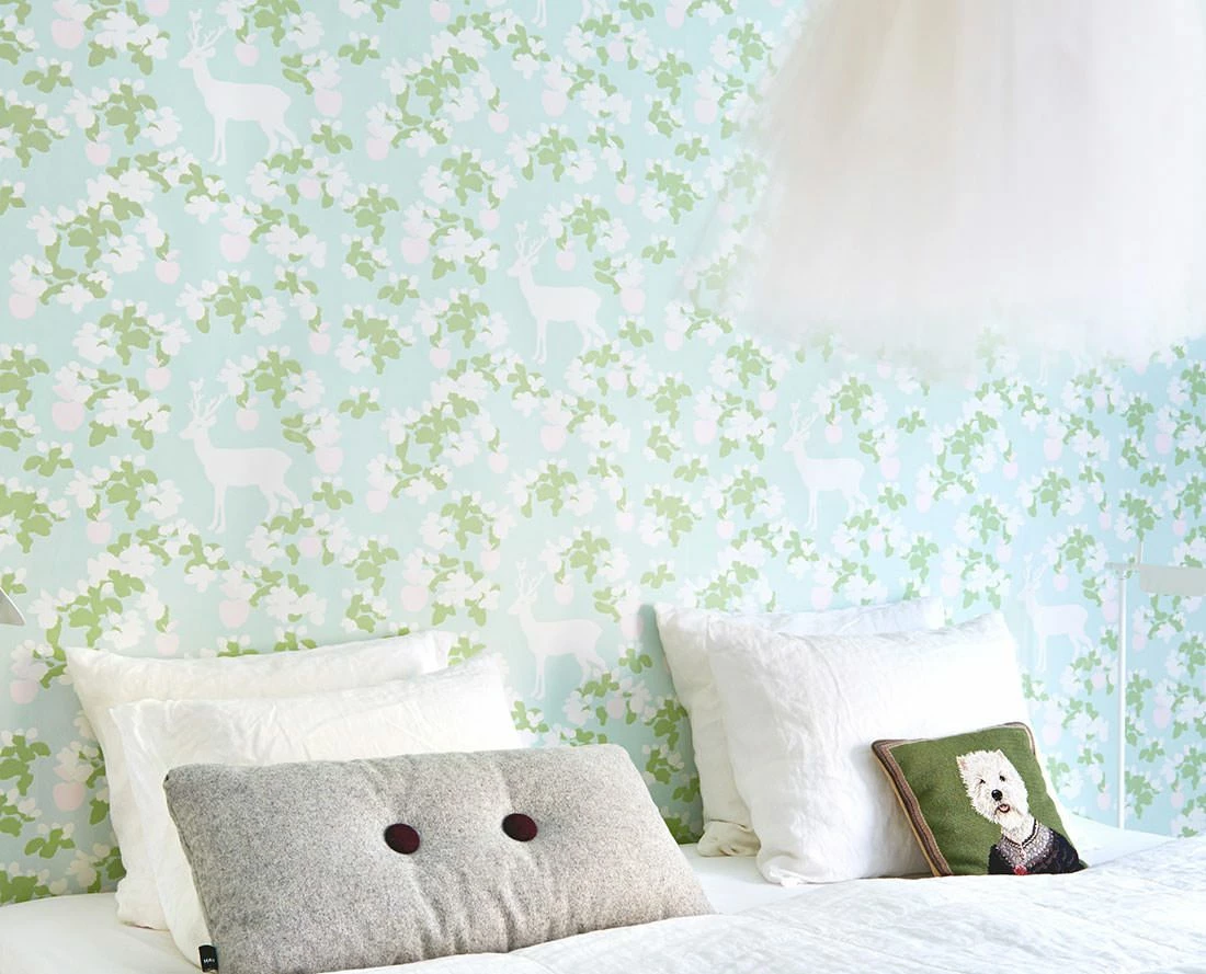 Tapete Apple Garden Farngrün 5 Tapete Apple Garden Farngrün – Bild 3