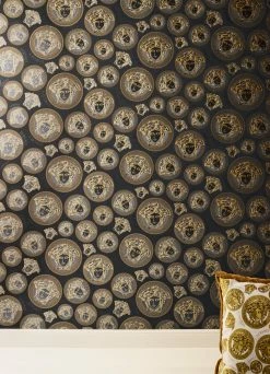 Versace Tapete Athene Schwarz -Geschaft Tapeten Athene C 410991 2880x1440