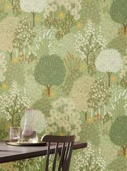 Tapete Aurora Schilfgrün