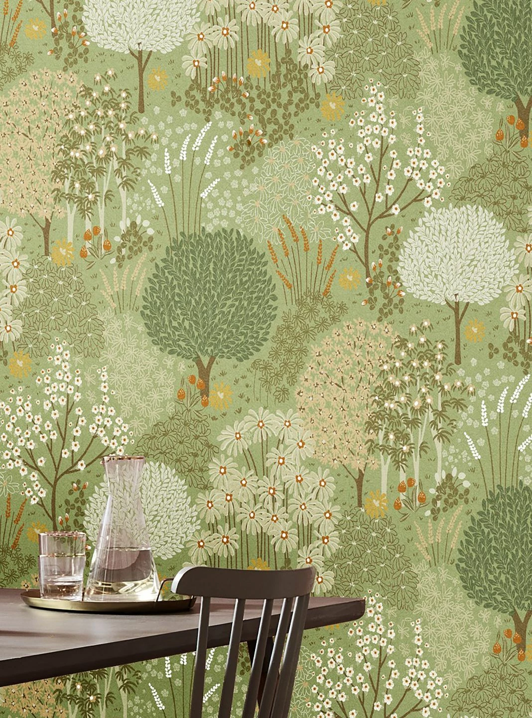 Tapete Aurora Schilfgrün 3 Tapete Aurora Schilfgrün