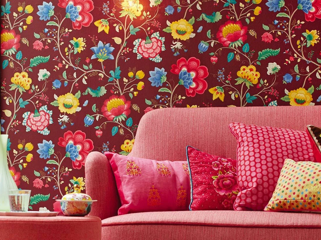 Tapete Belisama Weinrot 3 Tapete Belisama Weinrot