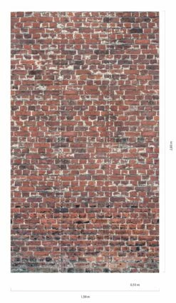 Wandbild Brick Wall Kupferbraun -Geschaft Tapeten Brick Wall C 390731 2880x1440