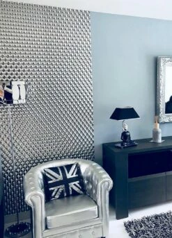 Tapete Cassiopeia Silber Glanz -Geschaft Tapeten Cassiopeia K 820174 2880x1440