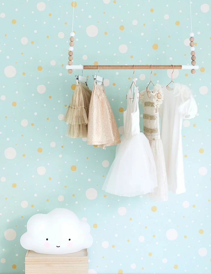 Tapete Confetti Pastelltürkis 6 Tapete Confetti Pastelltürkis – Bild 4