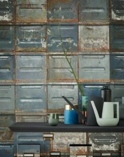 Tapete Container Graublau 8 Tapete Container Graublau -Geschaft Tapeten Container B 310161 2880x1440