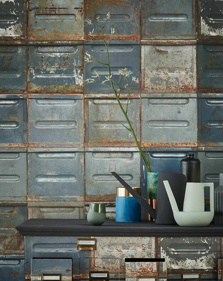 Tapete Container Graublau 5 Tapete Container Graublau – Bild 3