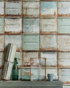 Tapete Container Blassgrün -Geschaft Tapeten Container B 310162 2880x1440