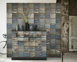 Tapete Container Graublau 9 Tapete Container Graublau -Geschaft Tapeten Container C 310161 2880x1440