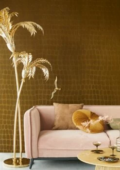 Tapete Croco Velvet Grünbraun 10 Tapete Croco Velvet Grünbraun -Geschaft Tapeten Croco Velvet C 821911 2880x1440