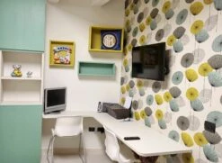 Tapete Dana Türkis Glanz -Geschaft Tapeten Dana Y 461113 2880x1440