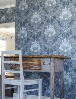 Tapete Denisa Blaugrau -Geschaft Tapeten Denisa D 783001 2880x1440