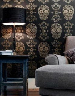Tapete Dia De Los Muertos Schwarz -Geschaft Tapeten Dia de los Muertos A 685101 2880x1440