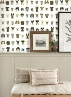 Selbstklebende Tapete Dog Days Weiss -Geschaft Tapeten Dog Days 790601 2880x1440