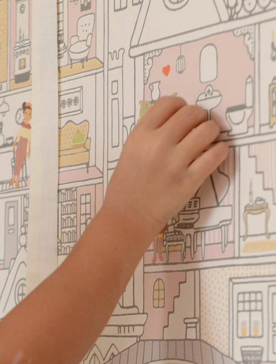 Tapete Dollhouse Cremeweiss 4 Tapete Dollhouse Cremeweiss – Bild 3