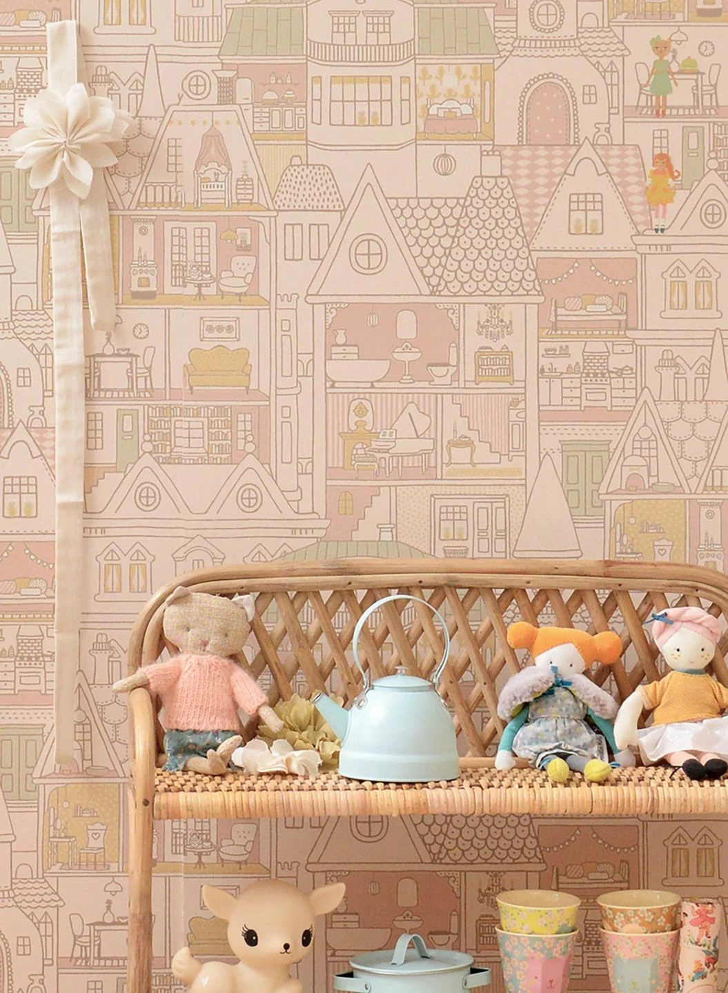 Tapete Dollhouse Zartrosa 7 Tapete Dollhouse Zartrosa – Bild 5