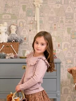 Tapete Dollhouse Grauviolett -Geschaft Tapeten Dollhouse D 389351 2880x1440