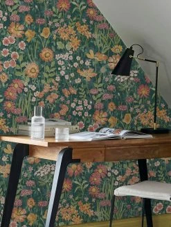 Tapete Dorea Blaugrün -Geschaft Tapeten Dorea B 432084 2880x1440