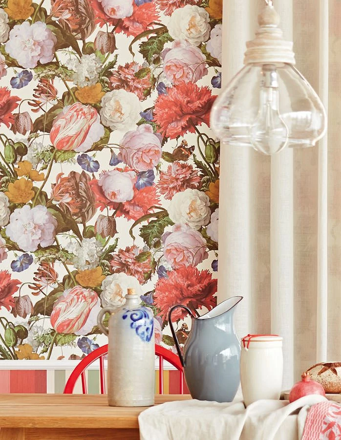 Tapete Doriana Erdbeerrot 2 Tapete Doriana Erdbeerrot