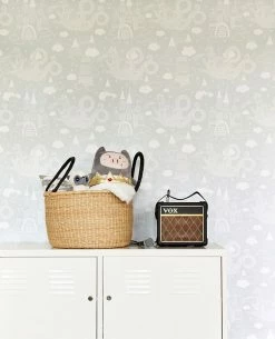 Tapete Drakhimlen Hellgrau -Geschaft Tapeten Drakhimlen B 389034 2880x1440