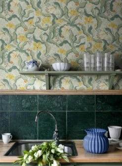 Tapete Edvin Zitronengelb -Geschaft Tapeten Edvin B 485302 2880x1440