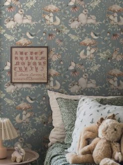 Tapete Elsa Graublau -Geschaft Tapeten Elsa B 452281 2880x1440