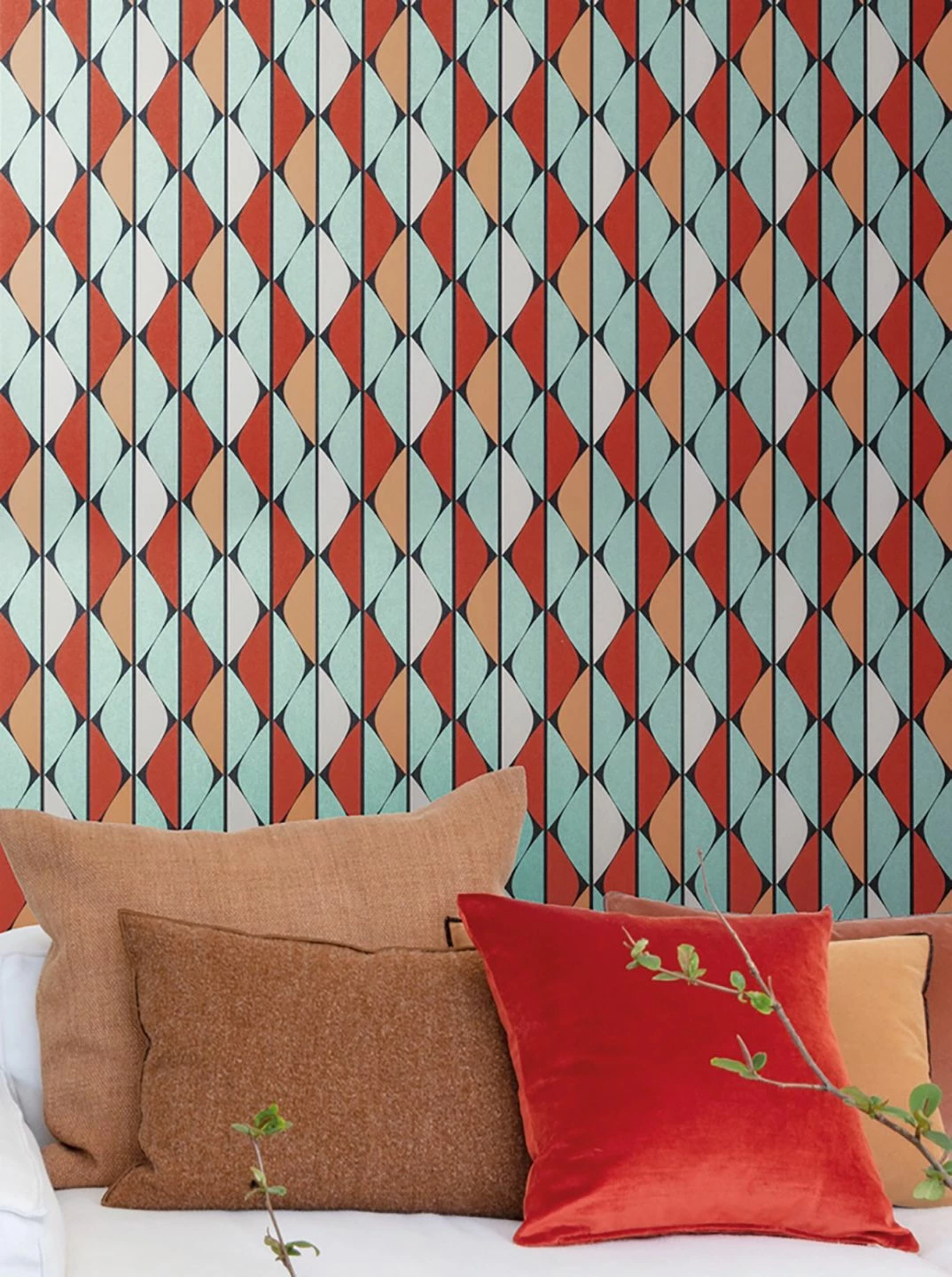 Tapete Evan Rot 3 Tapete Evan Rot