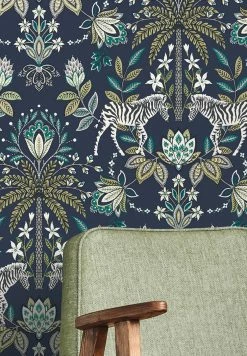 Tapete Fento Stahlblau