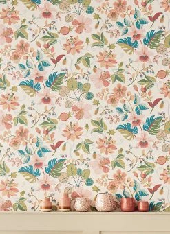 Tapete Frederika Hellrosa -Geschaft Tapeten Frederika B 821871 2880x1440