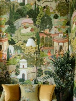 Wandbild Gardens Of Jaipur Grüntöne -Geschaft Tapeten Gardens of Jaipur C 725311 2880x1440