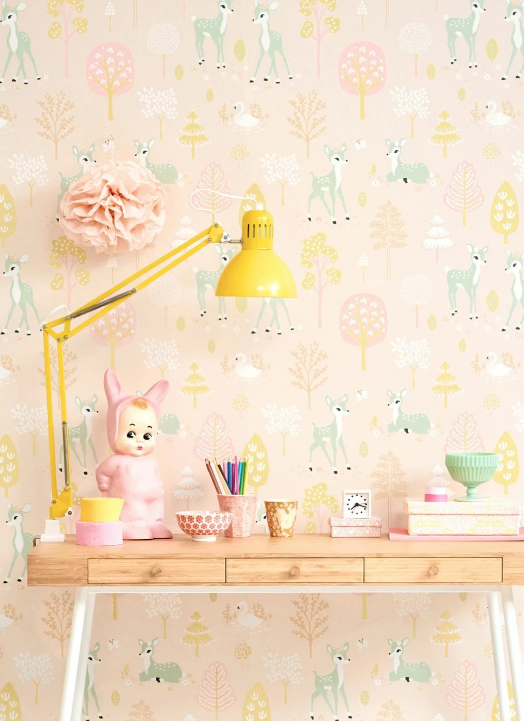 Tapete Golden Woods Zartrosa 5 Tapete Golden Woods Zartrosa – Bild 3