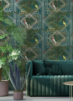 Tapete Grace Wasserblau 9 Tapete Grace Wasserblau -Geschaft Tapeten Grace B 103123 2880x1440