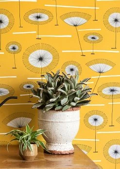 Tapete Grasslands Sonnengelb